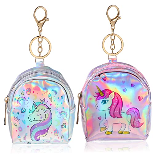 VALICLUD 6 STK Geldbörse Kleines Münztäschchen Süße Karte Münzbeutel Für Damen Mini-Sachen Für Den Geldbeutel Münzbörse Für Damen Mini-münzbeutel Schlüsselanhänger Bausätze Münze Pu-Leder von VALICLUD