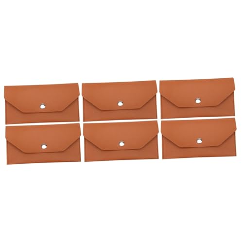 VALICLUD 6 STK Postsack elegant Damen geldbörse Budget umschläge Damen-geldbörsen Geldtasche Lange Geldbörse Geldbörsen aus PU-Leder für Kupplung umhüllen Frauen Kupplung von VALICLUD