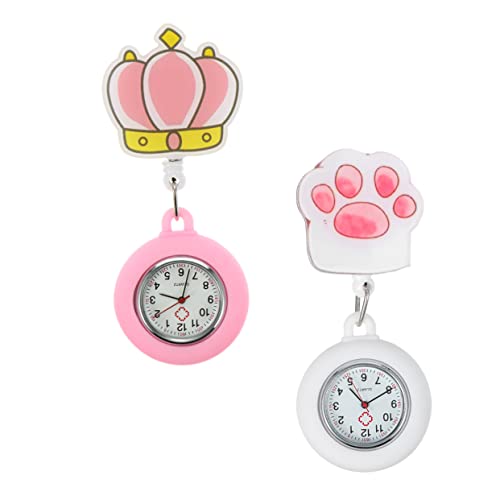 VALICLUD 6stücke Leuchtende Taschenuhr Für Clip Uhr Für Studenten Und Pflegekräfte Praktische Und Modische Pocket Watch von VALICLUD