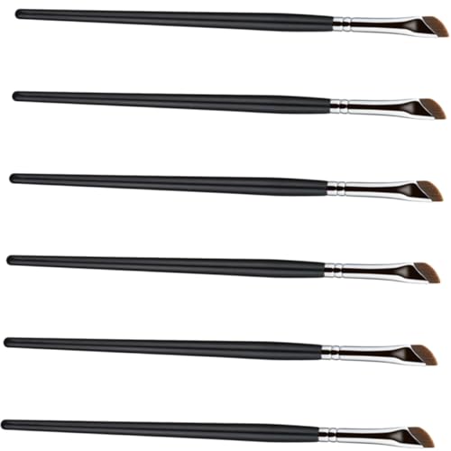 VALICLUD 6stücke Augenpinsel Mit Abgewinkeltem Eyeliner-pinsel Abgewinkeltem Augenbrauenpinsel Concealer-pinsel Make-up-pinselstab Für Damen Für Hause Und Unterwegs von VALICLUD
