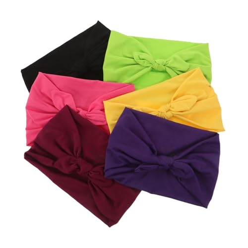 VALICLUD 6 Stück Elastische Knotenfreie Sport Stirnbänder für Damen Rutschfest Schnelltrocknend Atmungsaktiv Geeignet für Yoga Laufen und Workout von VALICLUD