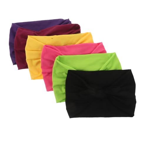 VALICLUD 6stücke Elastische Stirnbänder Für Damen Breit Workout-stirnbänder Schweißresistent Rutschfest Mit Hasenohr-design Für Sport Yoga Und Training von VALICLUD