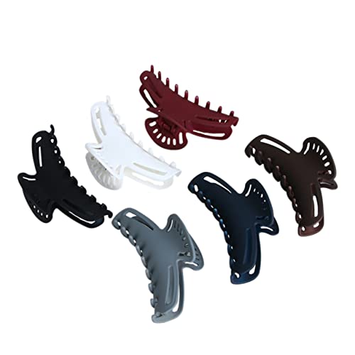 VALICLUD 6 Stück Große Haarklammern aus Kunststoff für Damen Rutschfeste Haarspangen Zufälligen Farben Haaraccessoires für Zufällige Farbe Zufällige Farbe von VALICLUD