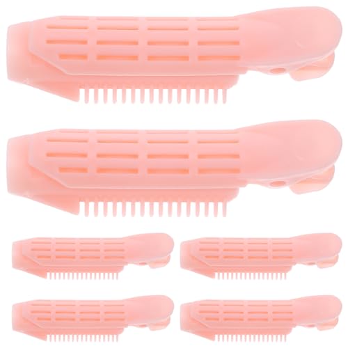 VALICLUD 6 Stück Haare Curl Styling Clip Clips zum Abteilen von Haaren voluminös extra Haarspangen schnappen flauschige Haarklammern Haarvolumenclip für Frauen Lockenwickler Abs Rosa VALICLUD 6 Stück Haare Curl Styling Clip Clips zum Abteilen von Haaren voluminös extra Haarspangen schnappen flauschige Haarklammern Haarvolumenclip für Frauen Lockenwickler Abs Rosa von VALICLUD