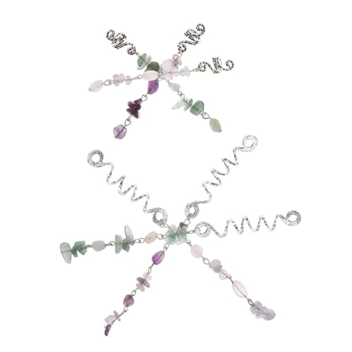 VALICLUD 6stücke Haaranhänger Für Dreadlocks Geflochtene Haarspangen Für Damen Haarschmuck Perlen Fürs Haar Haarmanschetten Flechtschmuck Haarschmuck Für Haaraccessoires von VALICLUD