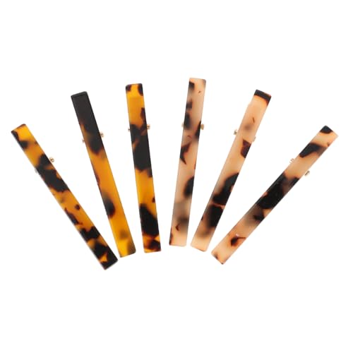 VALICLUD 6 Stück Haarspangen Acetat Krokodilklemmen für Damen Rutschfest Modisch für Dünnes Haar Haarschmuck für Besondere Anlässe von VALICLUD