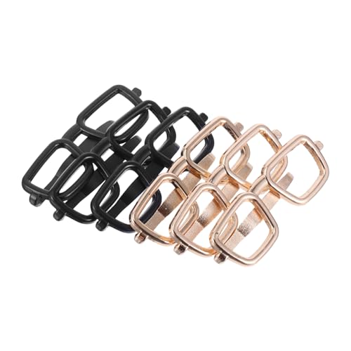 VALICLUD 6stücke Krawattenklammer Metall Für Herren Brillenform Klemmverschluss Business-accessoire Für Formelle Anlässe Und Reisen von VALICLUD