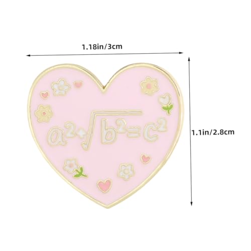 VALICLUD 6 Stück Herzförmige Anstecknadeln aus Legierung Dekorative Broschen für Damen Vielseitige Schmuckpins für Mäntel Schals Taschen Leicht Langlebig für Hochzeit und Alltag von VALICLUD