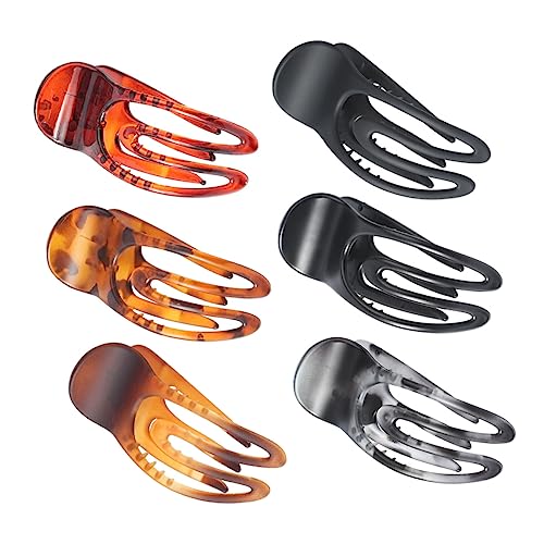 VALICLUD 6stücke Haarklauenclips Für Langes Haar Kleine Haarklammern Für Frauen Pferdeschwanzhalter Haarhalter Für Rücken Flexibel Und Haltbar von VALICLUD