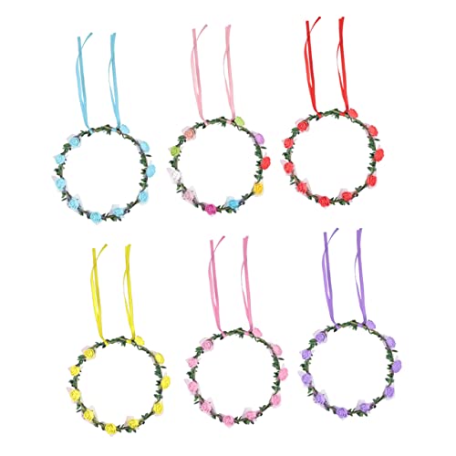 VALICLUD 6stücke Led Blumen Stirnband Leuchtend Für Mädchen Kopfschmuck Mit Led Licht Für Hochzeit Festival Party Kostüm Accessoires Aus Hochwertigem Material von VALICLUD
