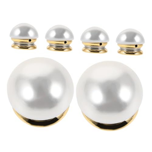 VALICLUD 6 Stück Magnetische Perlenbroschen für Damen Eleganter Perlenschmuck Nadellose Sicherheits-pins Stoffschonend ohne Nähen für Schals Kleider und Pullover Zuverlässiger Halt Tragbar von VALICLUD