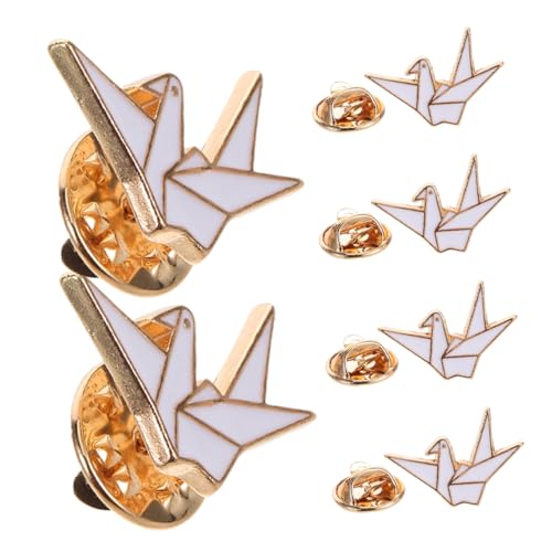 VALICLUD 6 Stück Origami Anstecknadeln Cartoon Stil Versatile Pins für Rucksack Kleidung Hut Damen Accessoires Sicherer Verschluss Alltag und Besondere Anlässe von VALICLUD