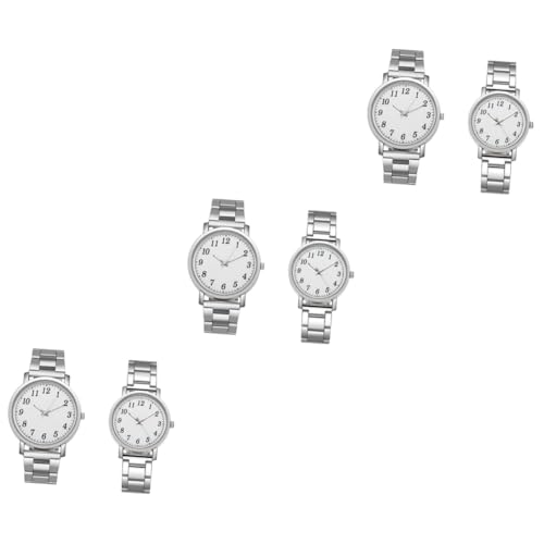 VALICLUD 6stücke Armbanduhr Für Edelstahl Silber Langlebige Casual Uhren Herren Und Damen Moderne Design Für Alltag Und Freizeit Aktivitäten VALICLUD 6stücke Armbanduhr Für Edelstahl Silber Langlebige Casual Uhren Herren Und Damen Moderne Design Für Alltag Und Freizeit Aktivitäten von VALICLUD