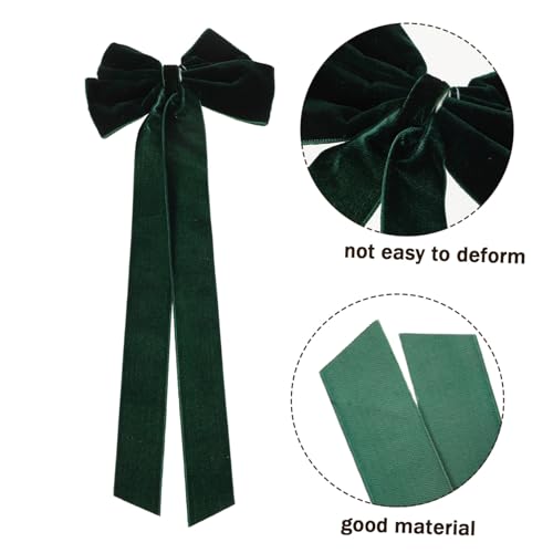 VALICLUD 6 Stück Samt Haarspangen mit Schleife Weiche Bowknot Clips für Mädchen und Frauen Starke Duckbill Klammern Eleganter Haarschmuck für Alltag Festtage und Besondere Anlässe von VALICLUD