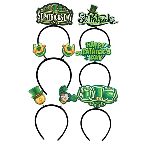 6St Klee Stirnband faschingshaarreife faschings haarreif Haarbänder St. Patrick's Day Stirnband Kopfschmuck für st. Patricks Glücklich Kopfbedeckung Haarnadel Partybedarf Fräulein von VALICLUD