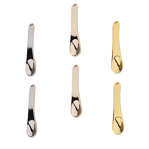 VALICLUD 6 Stück Teiliges Augencreme Spatel aus Zinklegierung Kosmetikwerkzeug für Gesichtsmaske Wiederverwendbar Tragbar für Salon und Zuhause Aufbewahrungsbox und Roségold von VALICLUD