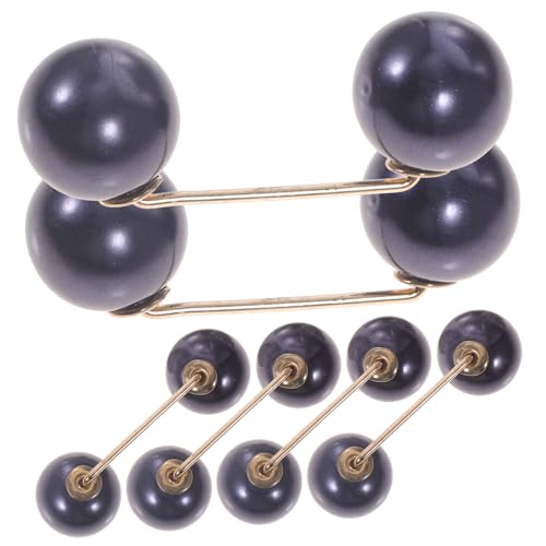 VALICLUD 6 Stück Teiliges Broschen mit Künstlicher Perle Sicherheitspins für Kleidung Anti emptied Kragen Corsage Langlebige Metalllegierung für Kleider Röcke Schals und von VALICLUD