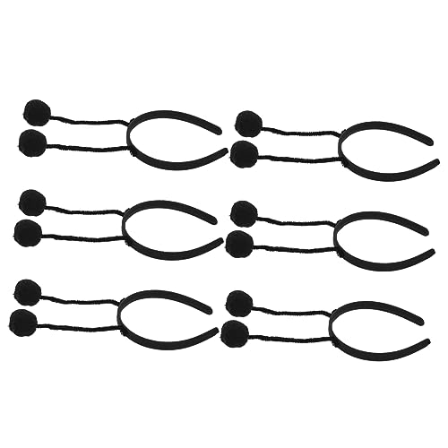 VALICLUD 6 Stück Teiliges Haarband mit Flauschigen Haarbällen Bequeme Leichte Kopfaccessoires für Mädchen für Cosplay Partys und Alltag Rutschfest und Angenehm zu Tragen von VALICLUD