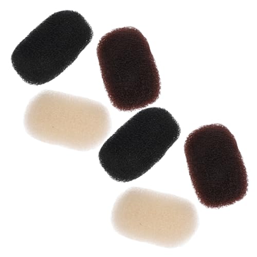 VALICLUD 6 Stück Teiliges Haarkissen für Damen Atmungsaktive Volumen Clips Rutschfeste Haarklammern zur Haarverdichtung in Schwarz Braun und Beige Einfaches Styling und Natürliches Volumen von VALICLUD