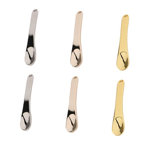 VALICLUD 6 Stück Teiliges Make Up Löffel aus Zinklegierung Augencreme und Gesichtscreme Spatel für Kosmetik Langlebig und Wiederverwendbar für Diy Beauty Anwendungen und Professionelle von VALICLUD