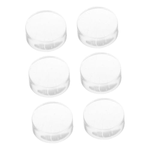 VALICLUD 6 Stück Teiliges Maniküre Nagelstempel Ersatzkopf aus Klarem Silikon Langlebig und Formbeständig für Nail Art DIY und French Nails Stempel Geeignet für Heim und Salon Anwendung von VALICLUD