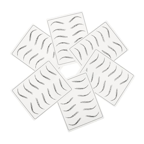 VALICLUD 6 Stück Teiliges Microblading Übungshaut aus Elastischem Synthetischem Realistische Makeup Training Haut für Augenbrauen und Lippen Tattoo Praxis Langlebig und Hautähnlich von VALICLUD