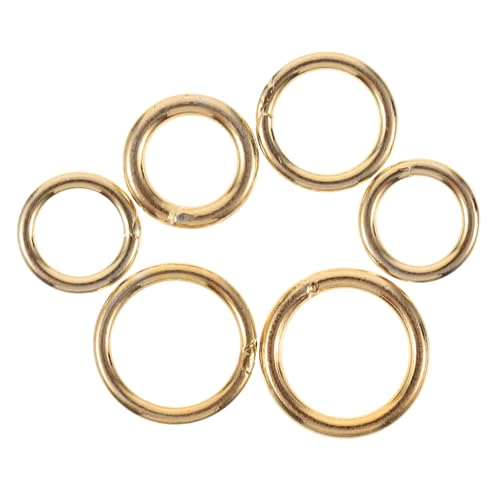 VALICLUD 6 Stück Teiliges Offene Nasenringe und Ohrkreolen Goldfarbene Runde Piercing Ringe Leichte Langlebige Schmuckstücke für Damen und Herren von VALICLUD