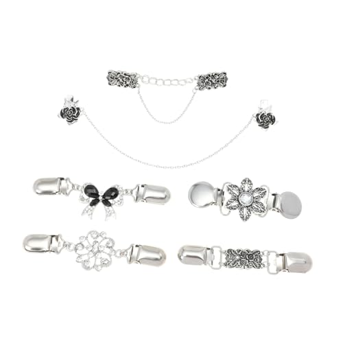 VALICLUD 6 Stück Teiliges Set Vintage Schalclips für Damen Retro Kragen und Pulloverclips für Kleidung Strickjacken Schals und von VALICLUD