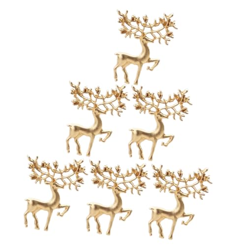 VALICLUD 6 Stück Teiliges Weihnachtsbroschen Form Matte Goldene Retro Anstecknadeln Modische Kleidung Accessoires für Party Festtage Alltag Vielseitig für Kleidung Taschen Schals VALICLUD 6 Stück Teiliges Weihnachtsbroschen Form Matte Goldene Retro Anstecknadeln Modische Kleidung Accessoires für Party Festtage Alltag Vielseitig für Kleidung Taschen Schals von VALICLUD