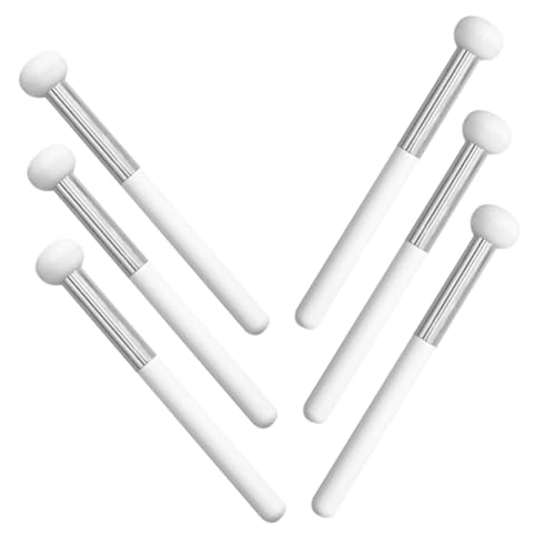 VALICLUD 6 Stück Tragbare Concealer Pinsel Mit Schwamm Für Gesicht Und Augen Make up Ergonomisches Design Für Frauen Leicht Zu Transportieren Für Reisen Und Täglichen Gebrauch von VALICLUD
