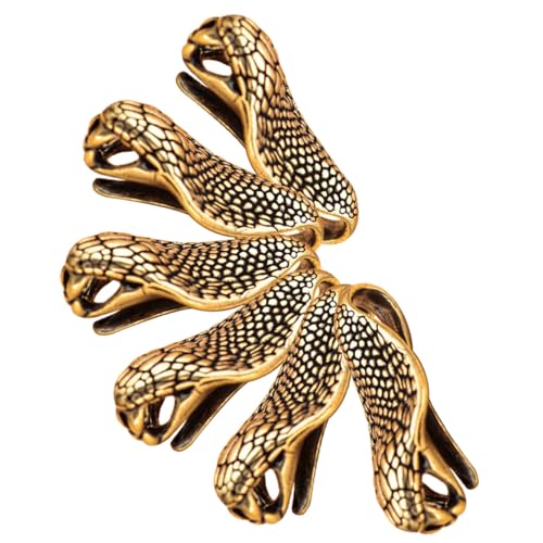 VALICLUD 6 Stück Vintage Messing Schlangen Anhänger Schlüsselanhänger DIY Schmuck Charm Tasche Dekoration Langlebig Praktisch von VALICLUD
