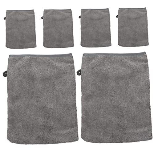 VALICLUD 6 Stück Wiederverwendbare Mikrofaser Gesichtsreinigungshandschuhe Set Makeup Entferner Atmungsaktive und Wasserabsorbierende Gesichtshandschuhe Praktisch für Tägliche Anwendung von VALICLUD