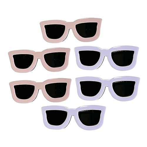 VALICLUD 6 Stücke Sonnenbrille Geformt Haar Clips Lustige Haarnadeln für Mädchen Kreative Haarspange Niedliche Haaraccessoires für Partys und Festivals VALICLUD 6 Stücke Sonnenbrille Geformt Haar Clips Lustige Haarnadeln für Mädchen Kreative Haarspange Niedliche Haaraccessoires für Partys und Festivals von VALICLUD