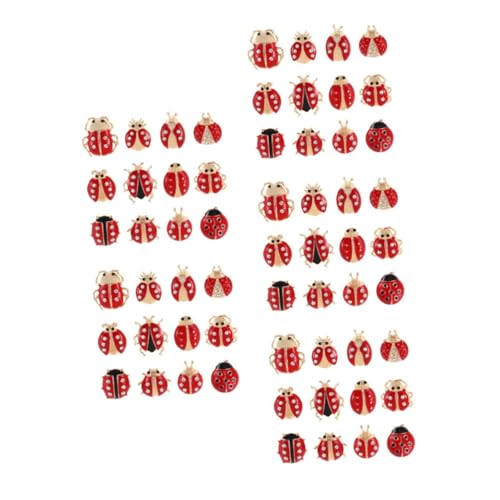 VALICLUD 60 Stck. Insektenbrosche Ansteckbrosche Wäscheklammern Fälschung Brosche Marienkäfer-Pin damengeschenke present for Cartoon-Brosche Broschen Stifte Marienkäfer-Brosche von VALICLUD