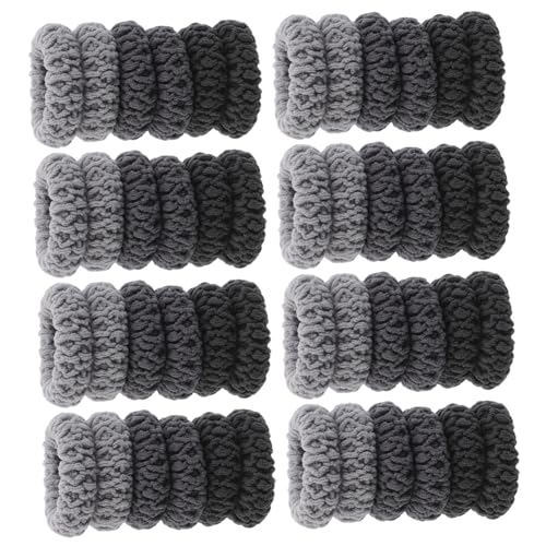 VALICLUD 60 Stück Elastische Haargummis für Dickes Haar Gestrickte Strapazierfähige Ponytail-halter Weiche Dehnbare Haarschleifen Komfortable Haarbänder für Frauen Mädchen von VALICLUD