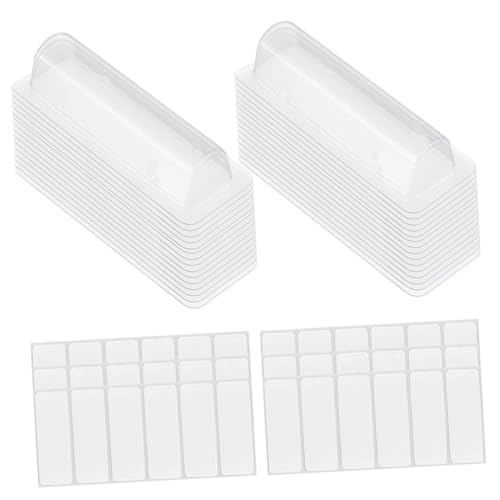 VALICLUD 60 Stück Teiliges Transparente PVC Lippenbalsam Beutel mit Sichtfenster Langlebige Aufbewahrungstaschen für Lippenpflege und Geld Praktische Organizer für DIY Geschenke und Karten von VALICLUD