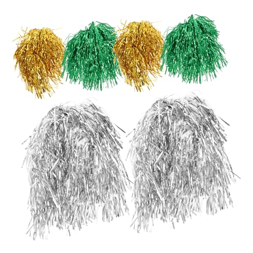 VALICLUD Lametta-perücken in Verschiedenen Farben 6-teiliges Perückenset Für Damen Für Cosplay-partys Bequem Robustes Kostümzubehör von VALICLUD