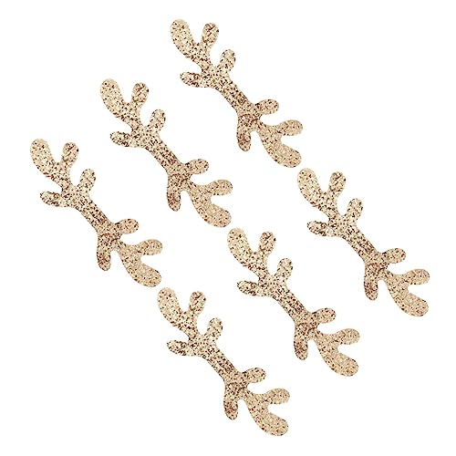 VALICLUD 6stücke Künstliche Rentiergeweih Weihnachtsdeko Haarband Zubehör Für Festliche Anlässe Langlebig Kreative Bastelideen Goldfarben Für Stimmungsvolle Weihnachten von VALICLUD