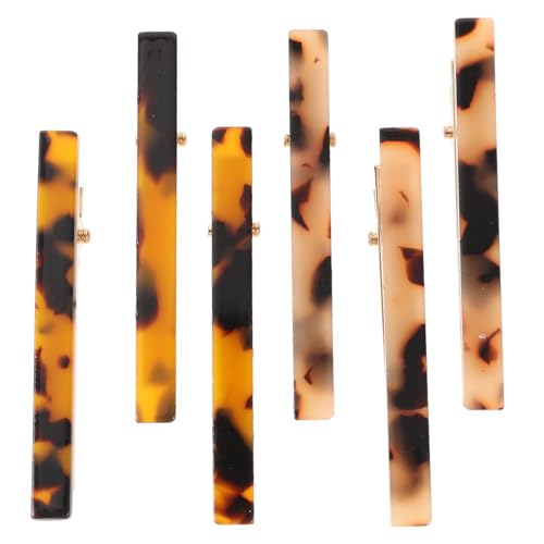 VALICLUD 6Stücke Entenschnabel Haarspangen Haarspangen für Damen Rutschfeste Haarklammern mit Druckdesign für Outfit von VALICLUD