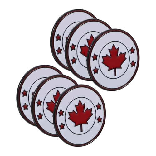 VALICLUD 6stücke Kanada Flagge Brosche Rote Ahornblatt Anstecknadel Für Damen Und Herren Eleganter Schmuck Für Pullover Kleider Schals Und Geschenke Für Familie Und Freunde von VALICLUD