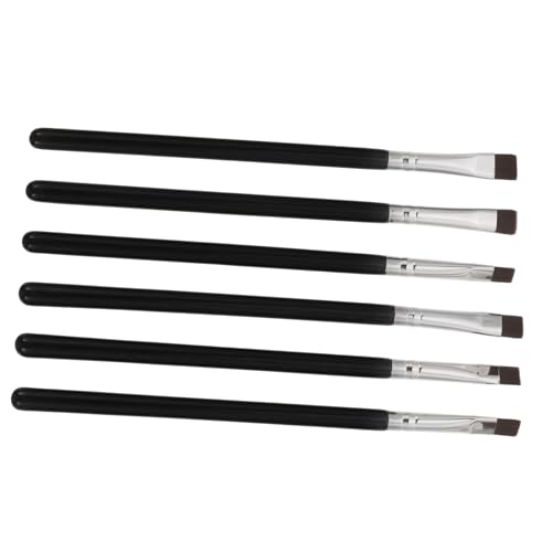 VALICLUD 6stücke Schminkpinsel Für Augen Make-up Augenbrauenpinsel Und Eyeliner Fein Und Flach Vielseitig Für Kosmetik Und Reisen von VALICLUD