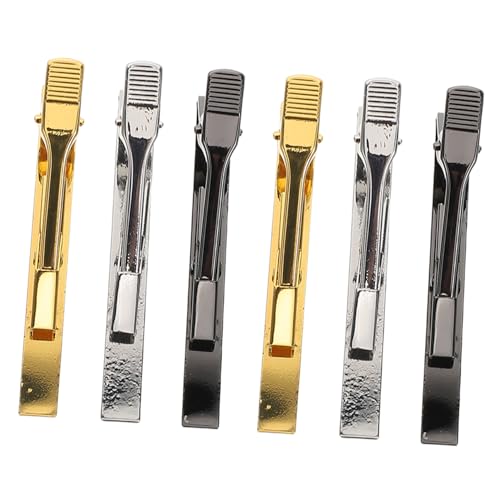 VALICLUD 6pcs Männer Binden Clip Stylish Metal Kraspie Clasp Clip Multifunktional Krawattenschmuck Für Geschäftliche Hochzeiten Und Formelle Anlässe von VALICLUD