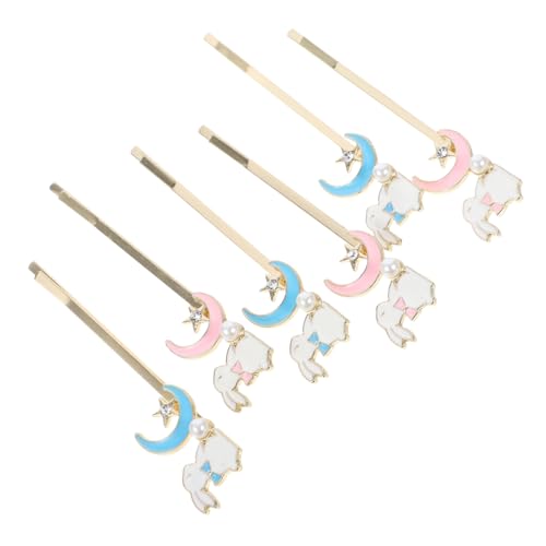 VALICLUD 6stücke Bunny Haarclips Niedliche Hasen Haarklammern Für Ostern Stilvolle Haaraccessoires Für Teenager Und Mädchen Bunte Clips Für Alltag Und Besondere Anlässe von VALICLUD