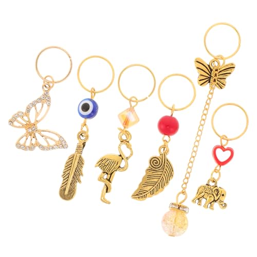 VALICLUD 6stücke Dreadlocks Haarschmuck Mit Butterfly Und Blattdesign Vielseitige Haaraccessoires Für Zöpfe Und Dreads Eleganter Schmuck Für Und Mädchen von VALICLUD
