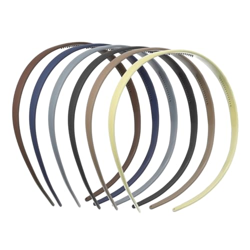 VALICLUD 6stücke Dünne Stirnbänder Für Damen Rutschfeste Kunststoff-stirnbänder Mit Kamm Elastische Brillen-stirnbänder Zum Basteln Für Verschiedene Anlässe Und Kopfgrößen von VALICLUD