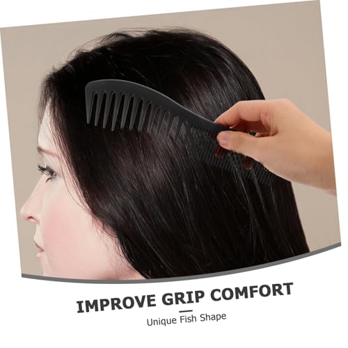 VALICLUD 6stücke Friseurkamm Mit Breiten Zähnen Doppelseitig Für Haarkämmen Formkamm Aus Hitzebeständigem Material Ergonomischer Fischgriff Für Damen Und Herren Zum Entwirren Und von VALICLUD