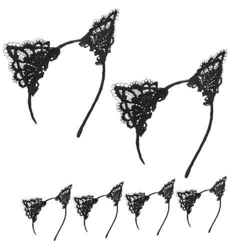 VALICLUD 6stücke Katzenohren-stirnband Aus Spitze Für Frauen Und Mädchen Leicht Mit Dünnem Metallrahmen Party-cosplay-requisite Süßes Haarschmuck-accessoire Für Alltag Und Anlässe von VALICLUD