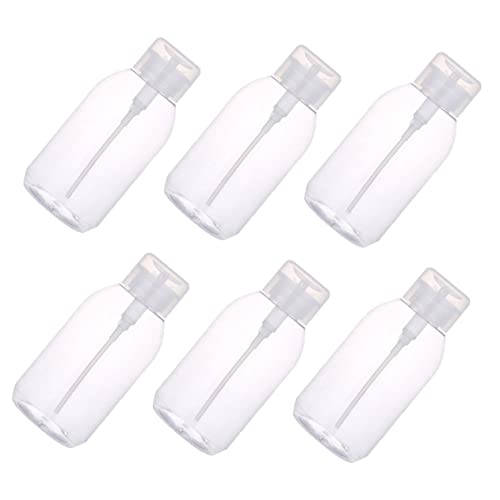 VALICLUD 6stücke Nagellackentferner Pumpflasche Leere Pressflasche Für Make-up-entferner Kosmetikentferner-pressflasche Robust Und Dicht Für Unterwegs von VALICLUD