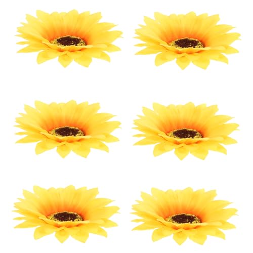 VALICLUD 6stücke Sonnenblumen Haarschmuck Haarnadeln Mit Krokodilklemme Blumendesign Für Damen Strand Und Party-accessoires Einfache Anwendung Und Langlebig von VALICLUD