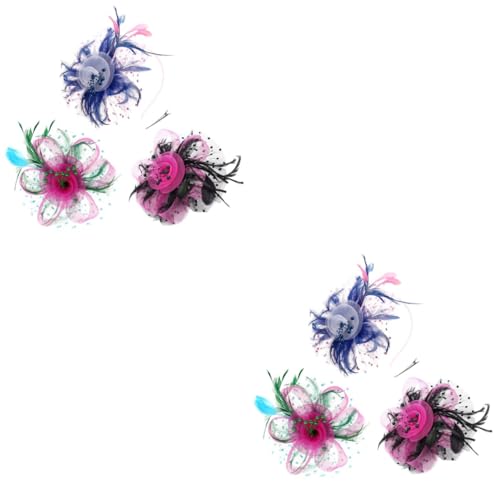 VALICLUD 6stücke Teiliges Fascinator-hauben Für Teeparty-haarschmuck Mit Federn Und Netz Für Besondere Anlässe Hochzeiten Und Brautfeiern von VALICLUD